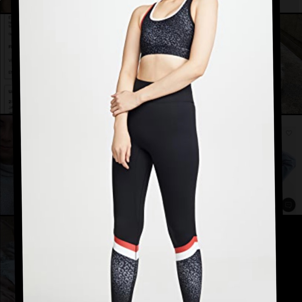 All Access Audio leggings and bra in leopard